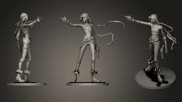 Figurines of girls (Arcane Jinx, STKGL_0232) 3D models for cnc